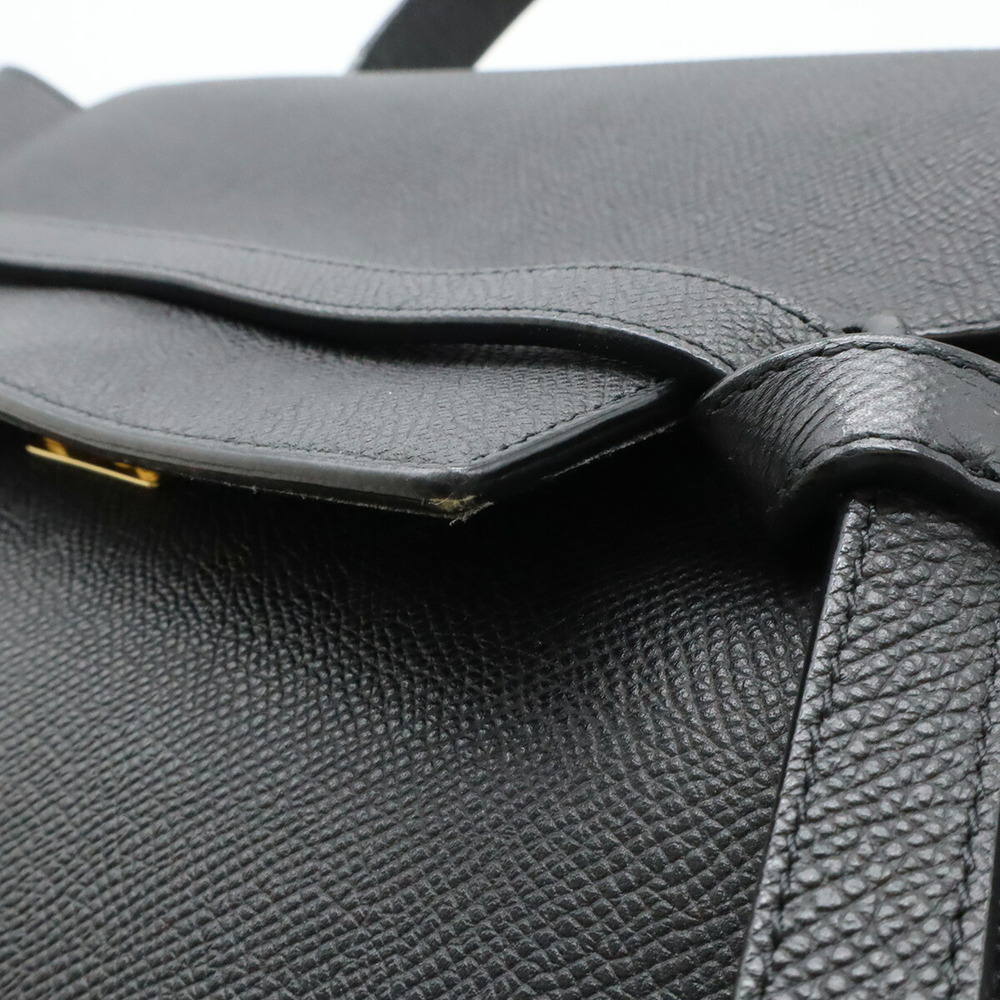 CELINE Belt Bag Shoulder Bag Black Leather - Picture 9 of 9